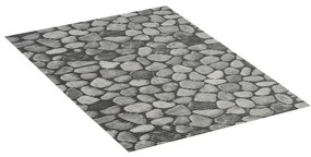 Tappetino da bagno in plastica grigio 50x80 cm Sassi - Wenko