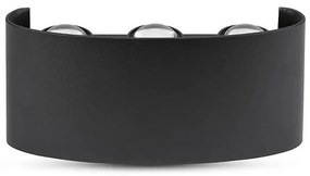 Applique LED da esterno 6xLED/6W/230V IP54 3000K nera