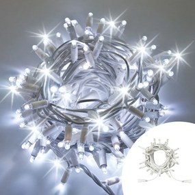 Prolunga per Catena di luci MaxiLed Reflex 5 metri da 50 Led Bianco Freddo fisso e intermittente da esterno Wisdom