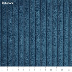 Divano letto variabile in velluto a coste blu divano angolare Tori - Bonami Selection