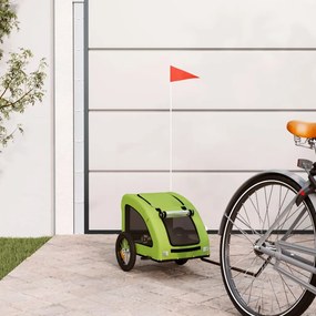 Rimorchio Da Bici Per Animali Verde Oxford E Ferro /