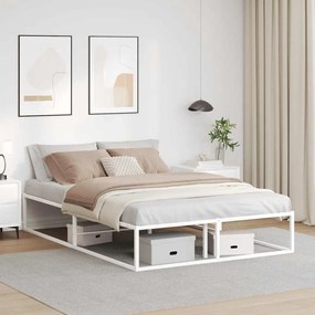 Giroletto Senza Materasso Bianco 140x200 Cm İn Metallo /