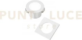 Incasso led dama bianco 3w 300lm 4000k ghiera quadrata e tonda 4,4x...