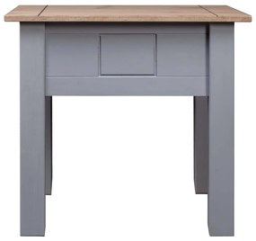 Comodino grigio 50,5x50,5x52,5 cm in legno di pino panama range