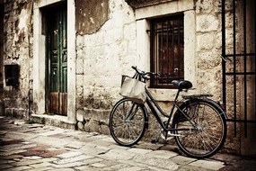 Carta da parati autoadesiva – Bicicletta retrò
