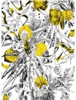 Edmond Petit Carta da parati Feu d'Artifice Lègumes - Feu d'Artifice Lègumes - Citron