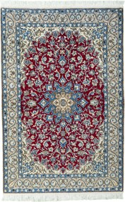 Nain Tappeto 140 x 200 Rosso (Iran) Annodato A Mano