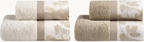Set di 4 asciugamani in cotone Sanderson
