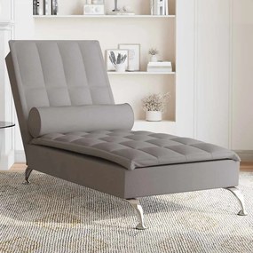 Chaise Longue Massaggi Con Capezzale Tortora İn Tessuto /
