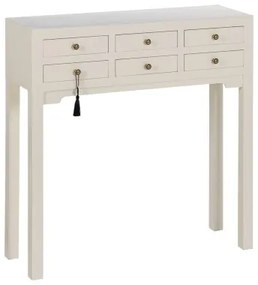 Console Bianco Legno di abete Legno MDF 85 x 26 x 85 cm