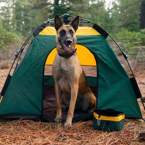 Ciotola da viaggio pieghevole in tessuto ø 18 cm Moss - P.L.A.Y.