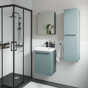 Mobile da bagno sotto lavabo Remix verde opaco L 45 x H 58 x P 33 cm 1 anta, lavabo non incluso