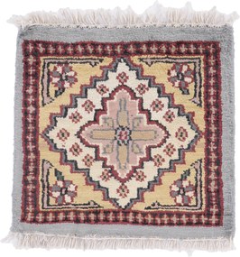 Agra Tappeto orientale 30 x 30 (Indian) Annodato A Mano