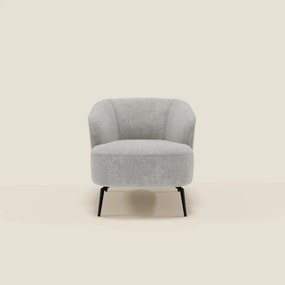 Renoa Poltroncina dall'eleganza moderna in tessuto smacchiabile T24 grigio