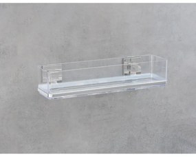 WENKO 22685100-Mensola VACUUM-LOC QUADRO ED 38,5x14,5 cm argento/cromo lucido