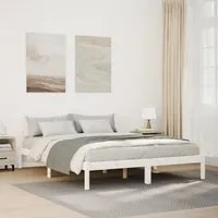 Letto Extra Lungo senza Materasso 160x220 cm in Legno di Pino 852423