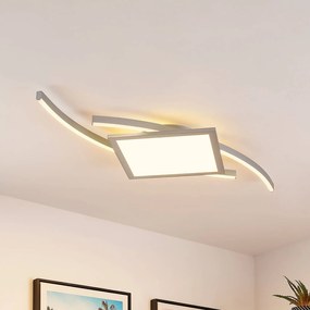 Lucande Tiaro plafoniera LED, angolare, 42,5 cm