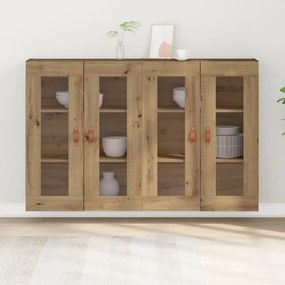 Armadio a muro  set di 2 rovere artigianale legno massello di rovere
