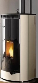 Palazzetti Marianne 9 Stufa ermetica A Pellet Ecofire ad Aria con uscita fumi superiore in acciaio perla