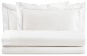 Completo Letto in Puro Cotone Diamante  Collezione Casa  Colore Grigio Perla, Dimensioni e Misure Piazza e mezza francese