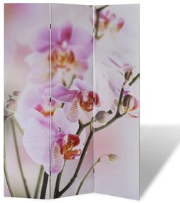 Paravento Pieghevole 120x170 Cm Con Stampa Fiore /