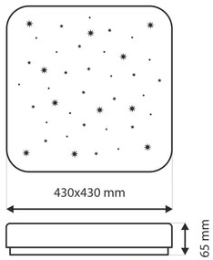 Plafoniera LED dimmerabile FLORA LED/36W/230V 2700-6500K +remote telecomando