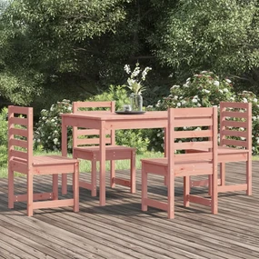 Set da pranzo per giardino 5 pz in legno massello di douglas