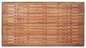 Tavolo da giardino grigio 120x70x66 cm legno massello di acacia