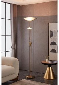 EGLO 85974 - Lampada da terra con dimmer BAYA 1xR7s/230W + 1xG9/33W bronzo