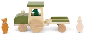 Trixie Trattore in legno con pianale