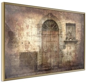 Poster  Mysterious Door  Cornice Quadri Cornice d'oro, Larghezza x Altezza Home decor 90x60