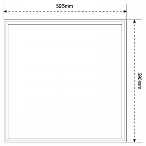 Plafoniera LED 60x60 45W, Rosa per Banco Carni - PHILIPS Xitanium Colore Rosa Alimentare