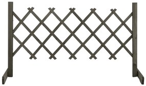 Traliccio Da Giardino Grigio 120x60 Cm İn Massello Di Abete /