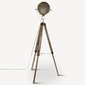 Atmosphera - Lampada con piedistallo EBOR 1xE27/25W/230V pino/ottone