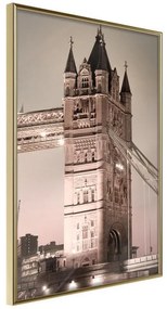 Poster  Symbol of London  Cornice Quadri Cornice d'oro, Larghezza x Altezza Home decor 40x60