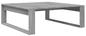 Tavolino salotto grigio sonoma 100x100x35 cm legno multistrato