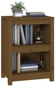 Libreria Marrone Miele 50x35x68 cm in Legno Massello di Pino