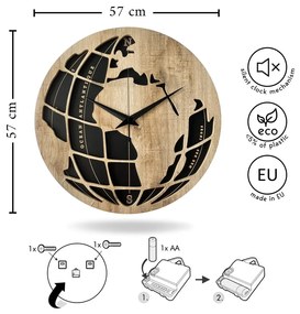 Orologio da parete ø 57 cm Oliver – Styler