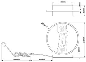 Brilliant - Lampada da tavolo LED CHAUMONT LED/7,5W/230V