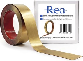 Listello decorativo autoadesivo Rea P14454CA 3,8cm Brush Gold