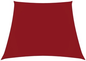 Parasole A Vela İn Tela Oxford A Trapezio 2/4x3 M Rosso /