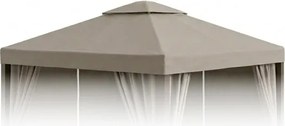 Telo Di Ricambio E Tende Per Gazebo Romance 3x4 Double Airvent Tortora