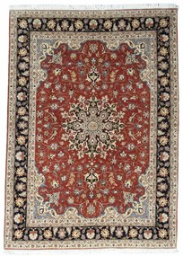 Tabriz Tappeto 160 x 220 Rosso (Iran) Annodato A Mano