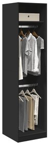 Armadio Nero 50x50x200 Cm İn Legno Multistrato /