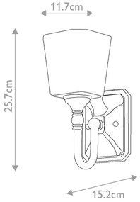Elstead FE-CONCORD1-BATH - Applique da bagno a LED CONCORD 1xG9/3W/230V IP44