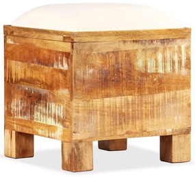 Cassapanca in legno massello di recupero 40x40x45 cm
