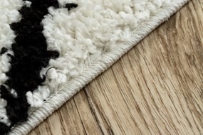 Tappeto PROMO BERBER SAFI N9040 bianco / nero Frange berbero marocchino shaggy