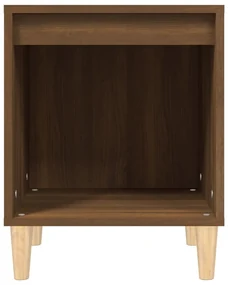 Comodino rovere marrone 40x35x50 cm