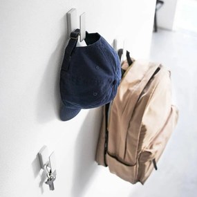 Set di ganci da parete bianchi in metallo 3 pz Tower – YAMAZAKI