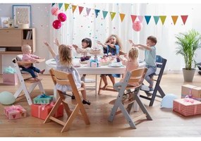 KIDERKRAFT - Sedia da pranzo per bambini con rivestimento ENOCK grigio